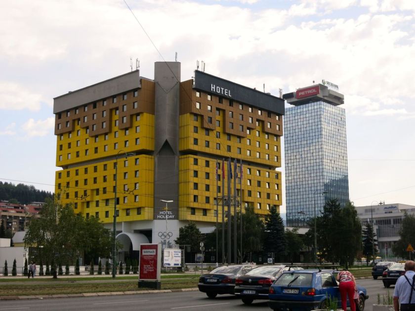 Holiday Inn Hotel, aus dem die ersten Schüsse des Bürgerkriegs fielen