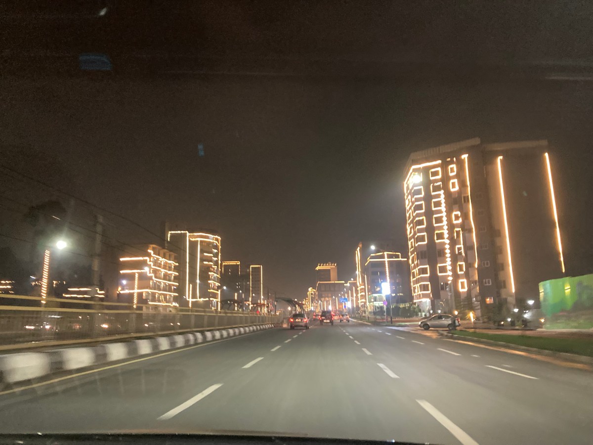 Modernisierte Straße in Addis Ababa, September 2024