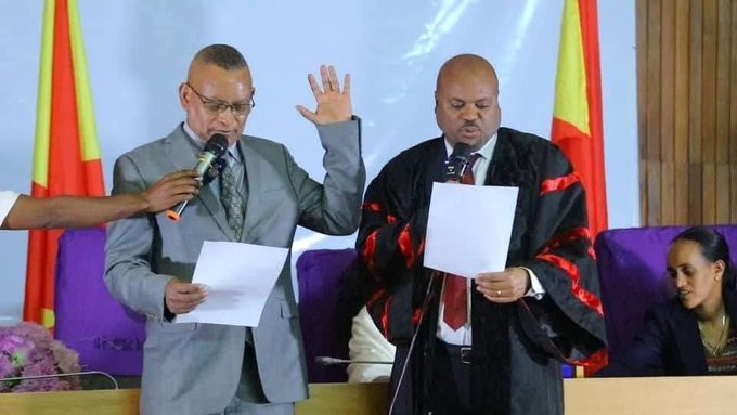 Swearing in of Debretsion Gebremichael as president of Tigray, May 2026